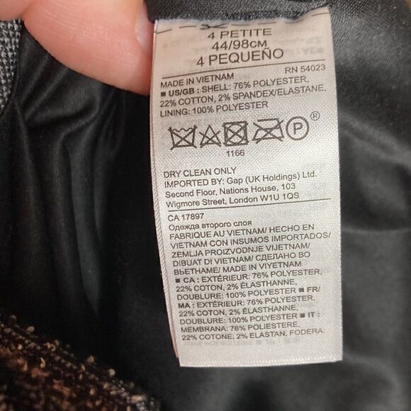 BANANA REPUBLIC BOUCLE MIDI SHEATH DRESS, SIZE Woman’s Size 4 P - Picture 8 of 8